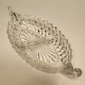 Vintage Fostoria Glass "American 2056" Pattern Large 12" Relish Dish